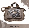 Good quality heavy school canvas messenger bag