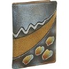 Grain leather passport holder