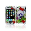 Graphic Snap-on Protective case for iPhone 3G/3GS (Skull n Hearts)