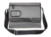 Gray Canvas + PU Messenger/Shoulder Bag with Should strap