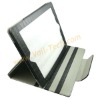 Gray Elegant Lattice Design Leather Protector Case Cover For ipad 2