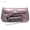 Gray PU evening bag WI-0639