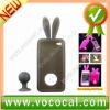 Gray Silicone Case for iPhone 4G