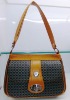 Gray check grain fashion lady casual single shoulder bag