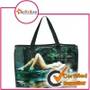 Green Eco friendly Advertisment Shopping PP woven bag