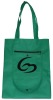 Green Eco friendly Recycle Folded Nonwoven bag