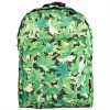 Green Maple Leaf Polyester Backpack