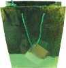 Green Metallic Paper Bags Small