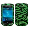 Green NEW Front Back ZEBRA HARD SKIN CASE COVER For BLACKBERRY TORCH 9800