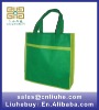 Green PP nonwoven shopping bag