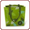 Green PP woven shopping bag