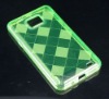 Green Soft Diamond TPU Skin Back Case For Samsung Galaxy S2 i9100