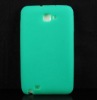 Green Solid Silicone Soft Skin Case Cover for SAMSUNG Galaxy Note GT-N7000 i9220