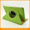 Green, Swivel PU Leather Case Cover Skin with Stand for Samsung Galaxy Tab 8.9 P7310/P7300", Rotate Case/Cover/Skin, 11 colors