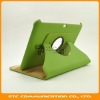 Green briefcase for samsung p7300/p7310,360 Rotating Leather Cover Skin Protective for samsung p7300,8 colors,OEM welcome