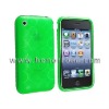 Green color Circle SOFT Crystal TPU Gel Case Skin Cover for iphone 3g,Compatible With iPhone 3G 3GS