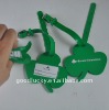 Green color deboss logo soft pvc luggage tag for gifts