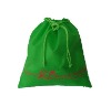 Green eco drawstring bag