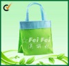 Green eco-friendly shopping bag felt bag