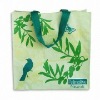 Green enviromental foldable laminated non woven tote bag