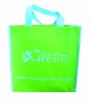 Green enviromental folding non woven shopping bag