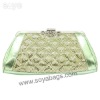 Green evening clutch bag WI-0338