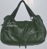 Green leather bag ND804
