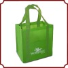 Green non woven shopping bag