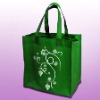 Green pp non-woven bag for packing wine