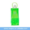Green printed clear ice bag for wine cooler XYL-I038