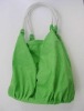 Green simple cotton leisure bag women shoulder bag