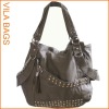 Grey Grain Patterns Hard Shell Lady Handbag