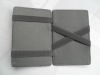 Grey PU leather magic pocket