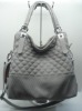 Grey PU women hand carry bag