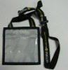 Grey Portable PVC  Business Card Holder