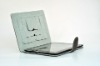 Grey Standing Leather Case For Ipad 2