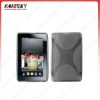 Grey TPU case with X shape for kindle fire