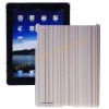 Grey Vertical Stripes Hard Skin Back Cover For iPad 2