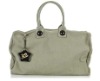 Grey fashion canvas bag