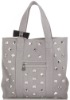 Grey fashion canvas tote bag