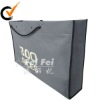 Grey non woven large gift bag with rope handle