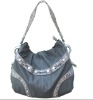 Grey shoulder bag PVC material for India market