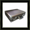 Grid pattern aluminum attache case RZ-STX-11