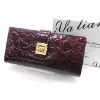 Guangzhou Brand leather top quality PU women clutch wallets purses