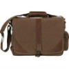 H.A.S. 9690 Leather and Canvas Urban Pioneer Laptop Bag, Brown