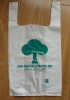 HDPE/LDPE biodegradable t-shirt carry bags