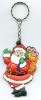 HOT!!! 2012 Christmas promotional key chain,Father Christmas pvc key chain