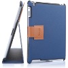 HOT! High Quality Gobillion Leather Case Stand for iPad 2 with retail package KSH015