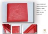 HOT SALE! Woman Red Shine Genuine Leather Purse with Card Holder