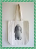 HOT SALE recyclable rabbit print cotton canvas bag